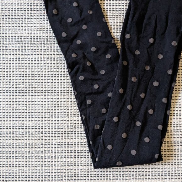 Black Polka Dot Opaque Tights Pantyhose Size S/M - Modcloth - Picture 4 of 6